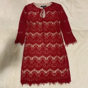Forever 21 Red Fringe Dress